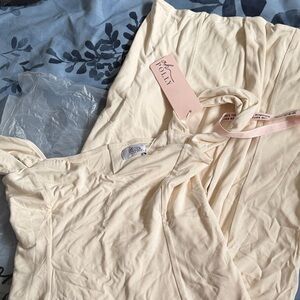 Oh Polly Soft Cream Dress